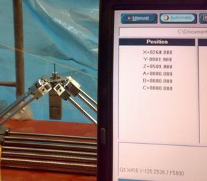 Hexaglide and CNC Controller